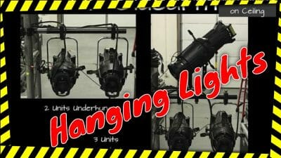 Hanging Stage Lights Using Side Arms